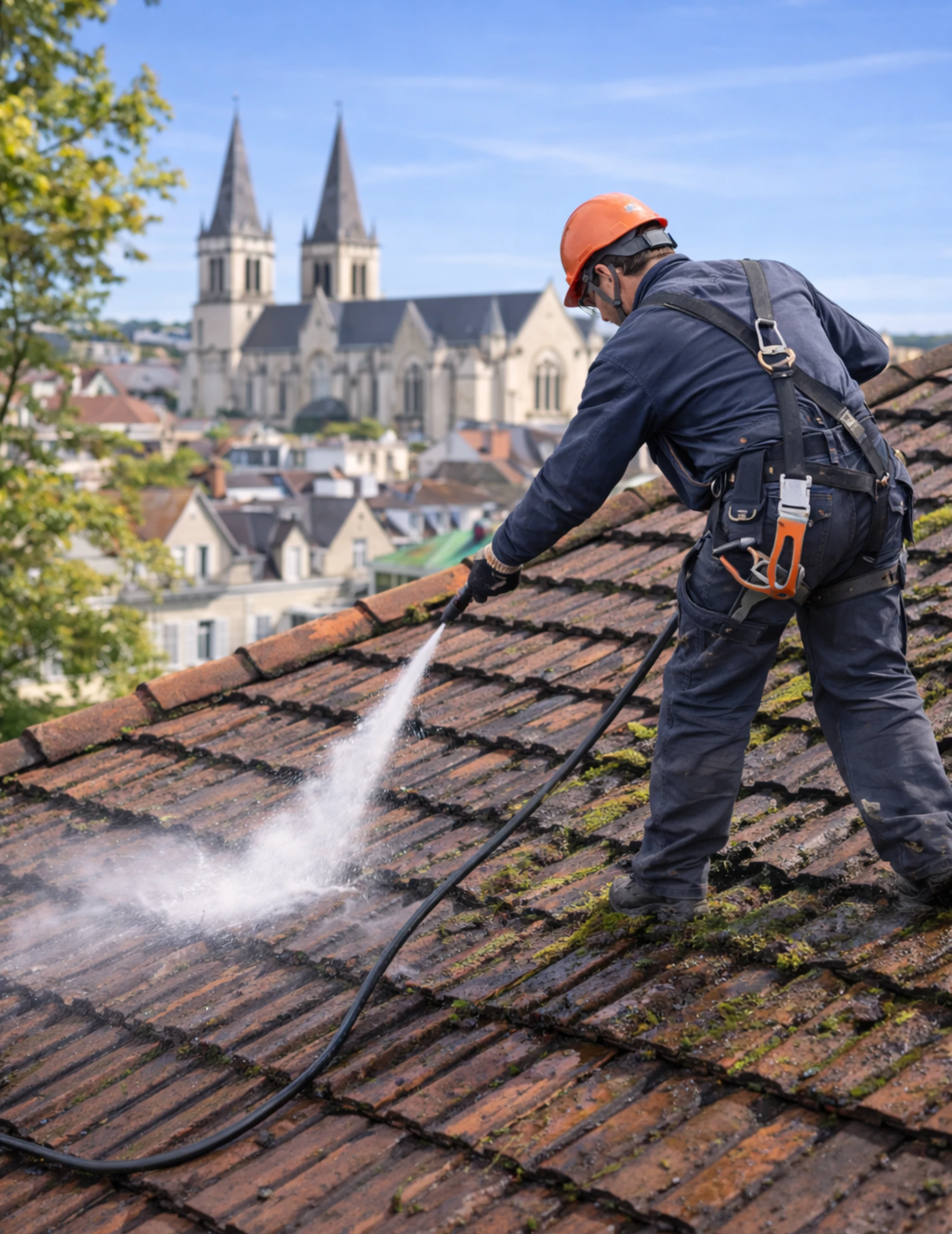 Nettoyage de toiture à Poitiers