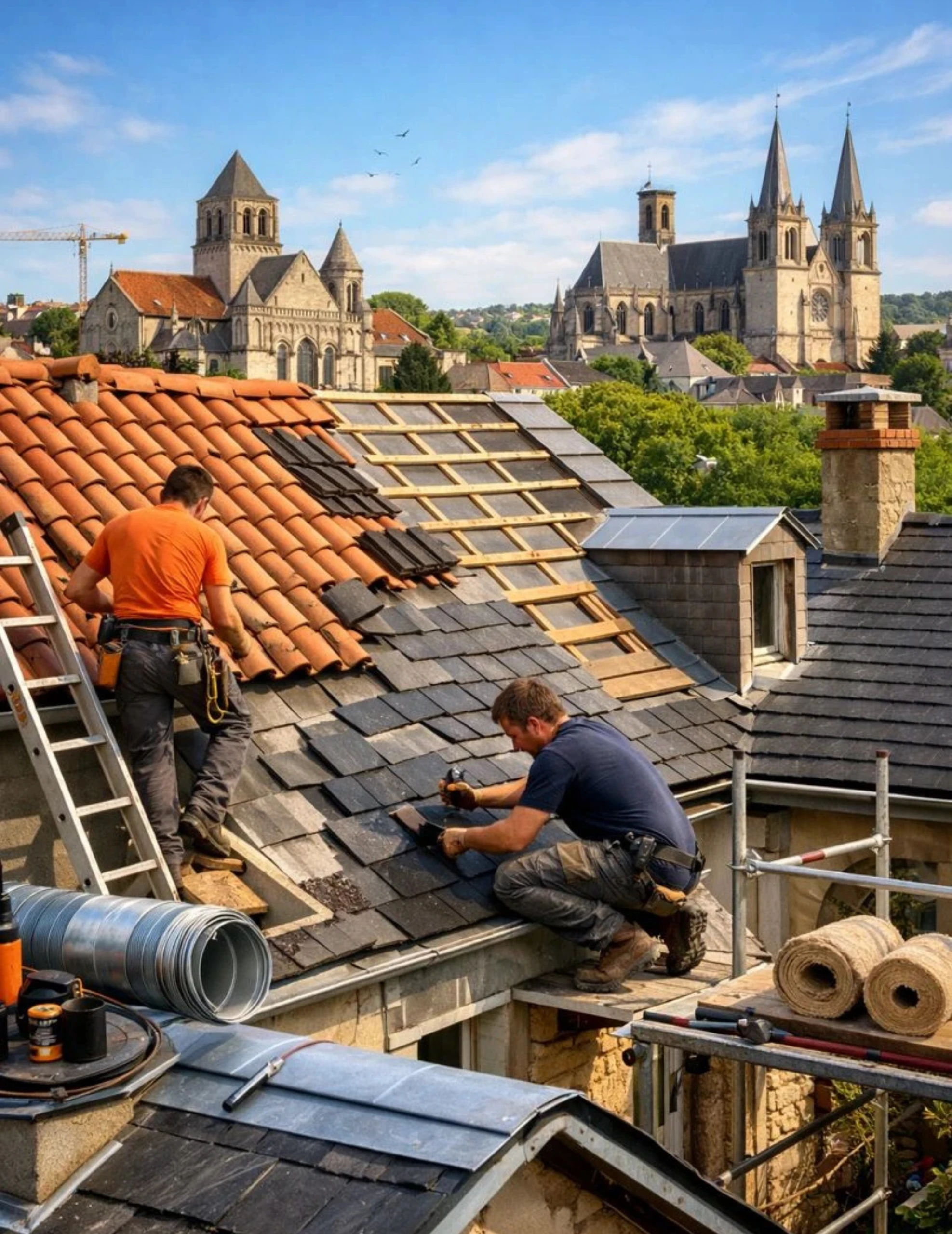 Rénovation toiture à Poitiers