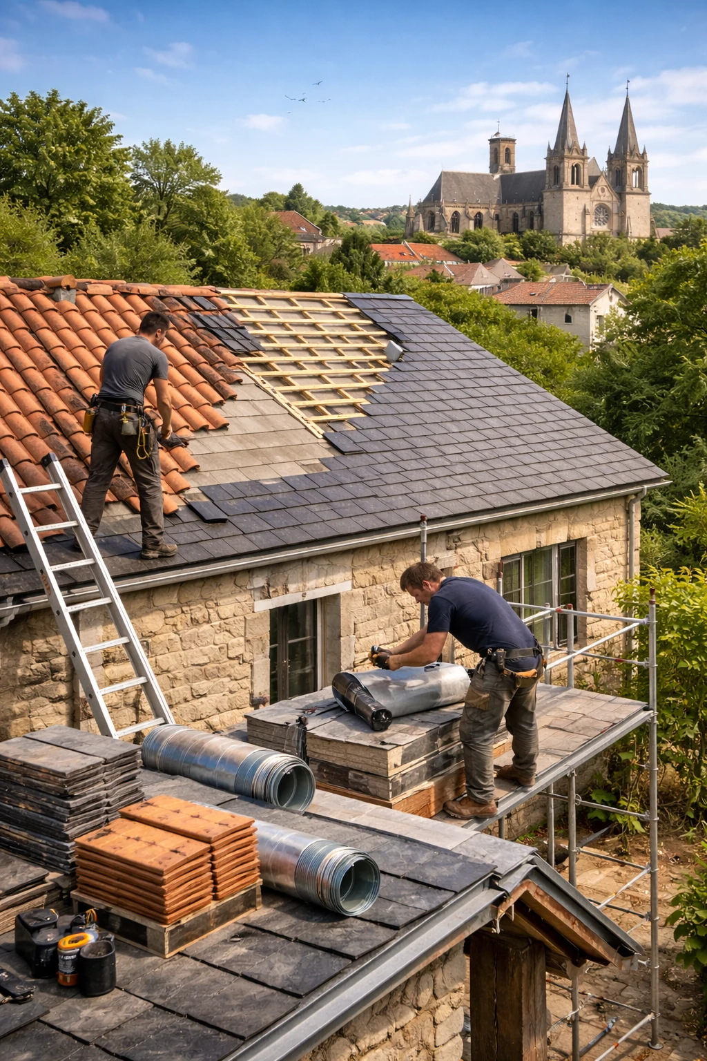 Rénovation toiture à Poitiers - intervention