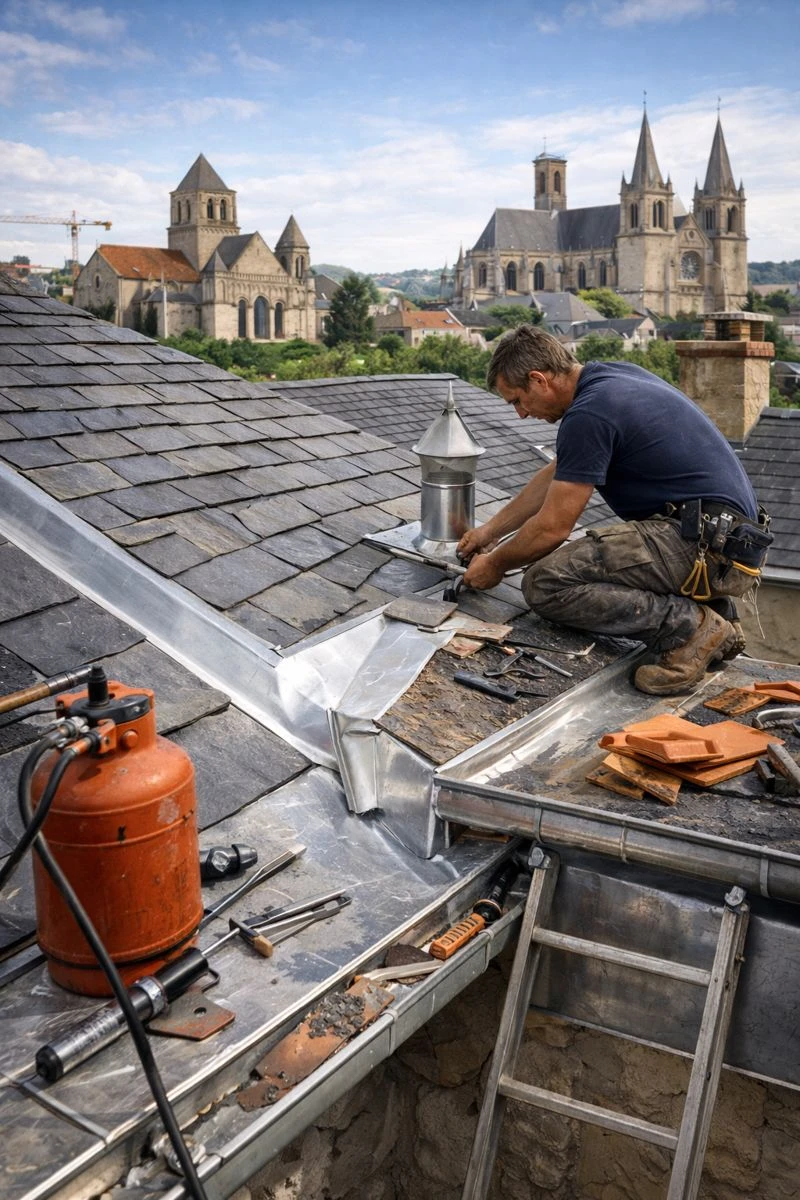 Étanchéité toit-terrasse à Poitiers - intervention
